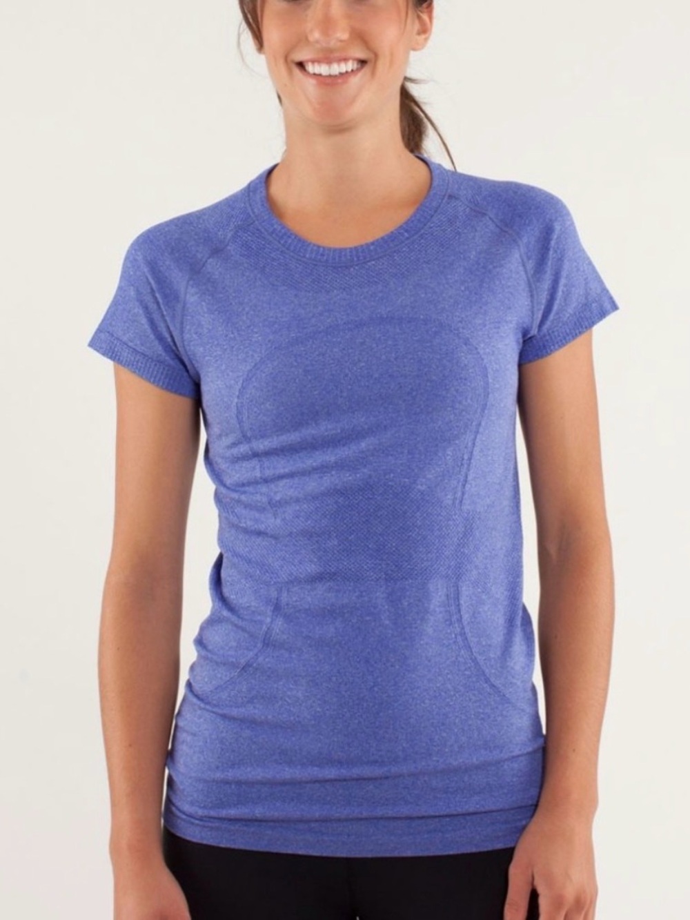 Lululemon Run Swifty Tech Short Sleeve Shirt Top Size 8 Blue